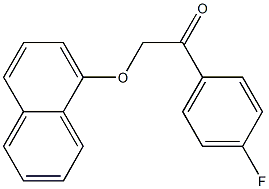 1-(4-fluorophenyl)-2-(1-naphthyloxy)ethanone Structure