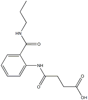 4-oxo-4-{2-[(propylamino)carbonyl]anilino}butanoic acid Structure