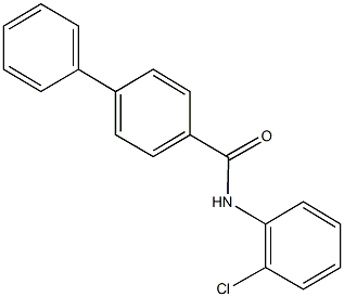 N-(2-chlorophenyl)[1,1'-biphenyl]-4-carboxamide 구조식 이미지