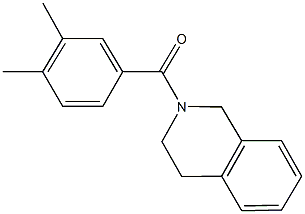 2-(3,4-dimethylbenzoyl)-1,2,3,4-tetrahydroisoquinoline Structure