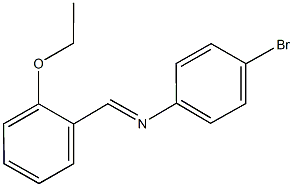 N-(4-bromophenyl)-N-(2-ethoxybenzylidene)amine 구조식 이미지
