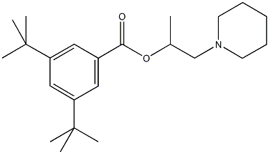 1-methyl-2-(1-piperidinyl)ethyl 3,5-ditert-butylbenzoate Structure