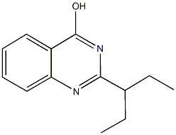 2-(1-ethylpropyl)-4-quinazolinol Structure