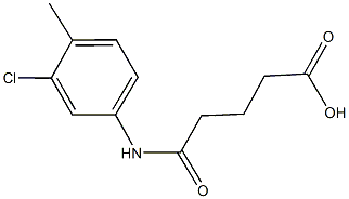 5-(3-chloro-4-methylanilino)-5-oxopentanoic acid Structure