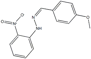 4-methoxybenzaldehyde {2-nitrophenyl}hydrazone 구조식 이미지