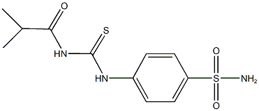 4-{[(isobutyrylamino)carbothioyl]amino}benzenesulfonamide 구조식 이미지