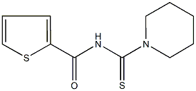 N-(1-piperidinylcarbothioyl)-2-thiophenecarboxamide Structure