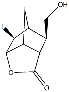 9-(hydroxymethyl)-2-iodo-4-oxatricyclo[4.2.1.0~3,7~]nonan-5-one Structure