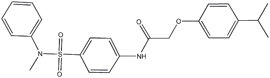 2-(4-isopropylphenoxy)-N-{4-[(methylanilino)sulfonyl]phenyl}acetamide Structure