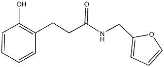 N-(2-furylmethyl)-3-(2-hydroxyphenyl)propanamide Structure