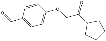 4-[2-oxo-2-(1-pyrrolidinyl)ethoxy]benzaldehyde 구조식 이미지
