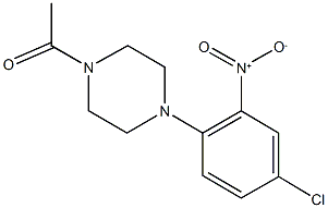 1-acetyl-4-{4-chloro-2-nitrophenyl}piperazine Structure