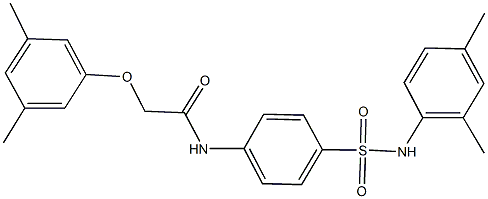 N-{4-[(2,4-dimethylanilino)sulfonyl]phenyl}-2-(3,5-dimethylphenoxy)acetamide Structure