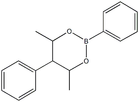 4,6-dimethyl-2,5-diphenyl-1,3,2-dioxaborinane 구조식 이미지