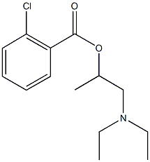 2-(diethylamino)-1-methylethyl 2-chlorobenzoate Structure
