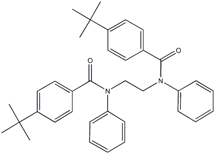 4-tert-butyl-N-{2-[(4-tert-butylbenzoyl)anilino]ethyl}-N-phenylbenzamide Structure
