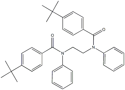 4-tert-butyl-N-{2-[(4-tert-butylbenzoyl)anilino]ethyl}-N-phenylbenzamide 구조식 이미지