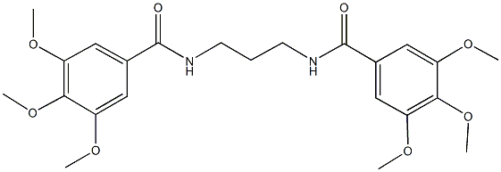 3,4,5-trimethoxy-N-{3-[(3,4,5-trimethoxybenzoyl)amino]propyl}benzamide 구조식 이미지