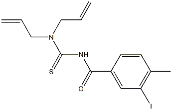 N,N-diallyl-N'-(3-iodo-4-methylbenzoyl)thiourea Structure