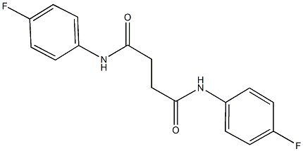 N~1~,N~4~-bis(4-fluorophenyl)succinamide Structure