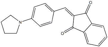 2-[4-(1-pyrrolidinyl)benzylidene]-1H-indene-1,3(2H)-dione Structure