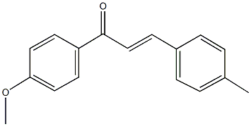 1-(4-methoxyphenyl)-3-(4-methylphenyl)-2-propen-1-one 구조식 이미지