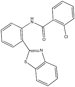 N-[2-(1,3-benzothiazol-2-yl)phenyl]-2-chlorobenzamide Structure