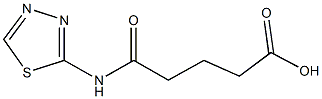 5-oxo-5-(1,3,4-thiadiazol-2-ylamino)pentanoic acid 구조식 이미지