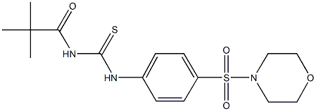 N-(2,2-dimethylpropanoyl)-N'-[4-(4-morpholinylsulfonyl)phenyl]thiourea 구조식 이미지