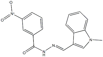 3-nitro-N'-[(1-methyl-1H-indol-3-yl)methylene]benzohydrazide Structure