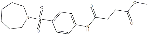 methyl 4-[4-(azepan-1-ylsulfonyl)anilino]-4-oxobutanoate 구조식 이미지