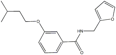 N-(2-furylmethyl)-3-(isopentyloxy)benzamide Structure