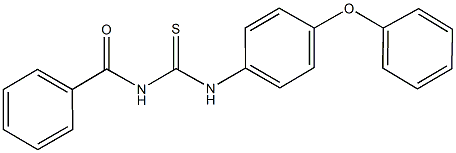 N-benzoyl-N'-(4-phenoxyphenyl)thiourea 구조식 이미지