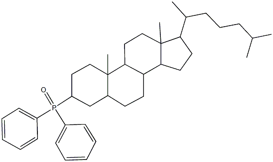 17-(1,5-dimethylhexyl)-10,13-dimethylhexadecahydro-1H-cyclopenta[a]phenanthren-3-yl(diphenyl)phosphine oxide 구조식 이미지