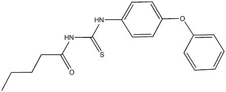 N-pentanoyl-N'-(4-phenoxyphenyl)thiourea 구조식 이미지