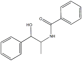 N-(2-hydroxy-1-methyl-2-phenylethyl)benzamide Structure