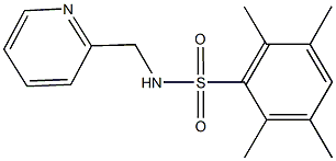 2,3,5,6-tetramethyl-N-(2-pyridinylmethyl)benzenesulfonamide Structure