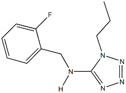 N-(2-fluorobenzyl)-N-(1-propyl-1H-tetraazol-5-yl)amine Structure