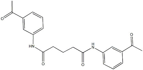 N~1~,N~5~-bis(3-acetylphenyl)pentanediamide 구조식 이미지