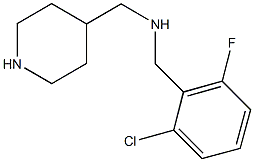 N-(2-chloro-6-fluorobenzyl)-N-(4-piperidinylmethyl)amine 구조식 이미지