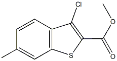 methyl 3-chloro-6-methyl-1-benzothiophene-2-carboxylate 구조식 이미지
