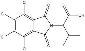 3-methyl-2-(4,5,6,7-tetrachloro-1,3-dioxo-1,3-dihydro-2H-isoindol-2-yl)butanoic acid Structure