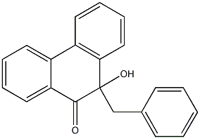 10-benzyl-10-hydroxy-9(10H)-phenanthrenone Structure