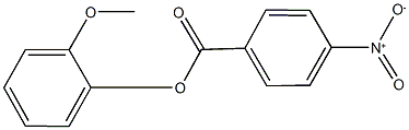 2-methoxyphenyl 4-nitrobenzoate 구조식 이미지