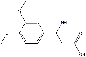 3-(3,4-dimethoxyphenyl)-beta-alanine Structure