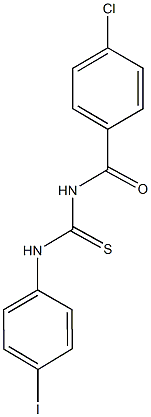 N-(4-chlorobenzoyl)-N'-(4-iodophenyl)thiourea 구조식 이미지