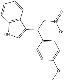 3-[2-nitro-1-(4-methoxyphenyl)ethyl]-1H-indole Structure