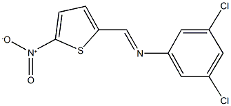 3,5-dichloro-N-[(5-nitro-2-thienyl)methylene]aniline 구조식 이미지