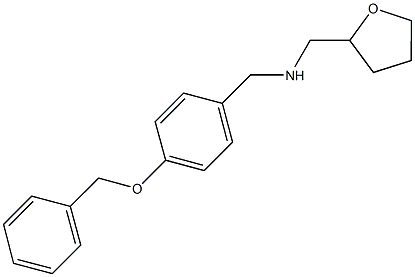 N-[4-(benzyloxy)benzyl]-N-(tetrahydro-2-furanylmethyl)amine 구조식 이미지