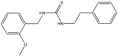 N-(2-methoxybenzyl)-N'-(2-phenylethyl)thiourea 구조식 이미지